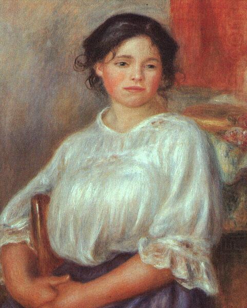 Young Girl Seated, Pierre Renoir